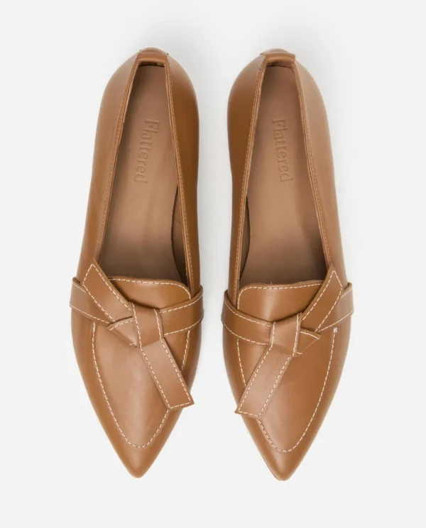 Loafers^Flattered Ally Leather Cognac