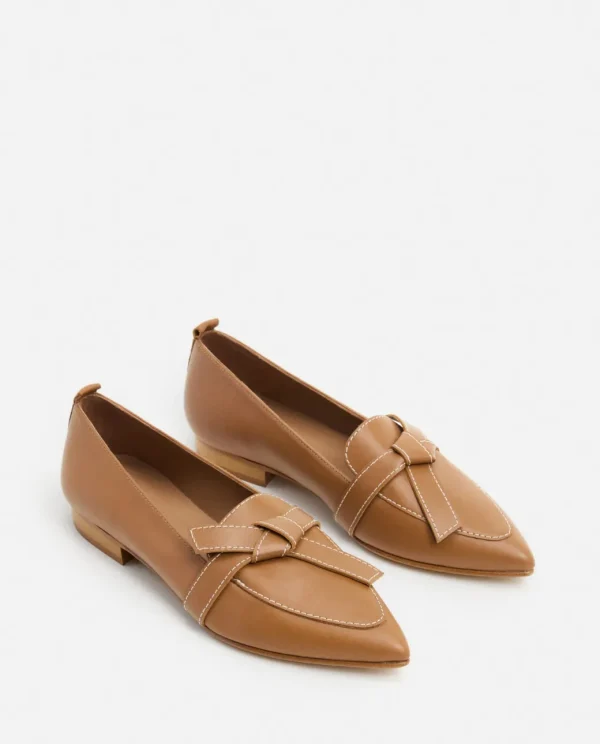 Loafers^Flattered Ally Leather Cognac