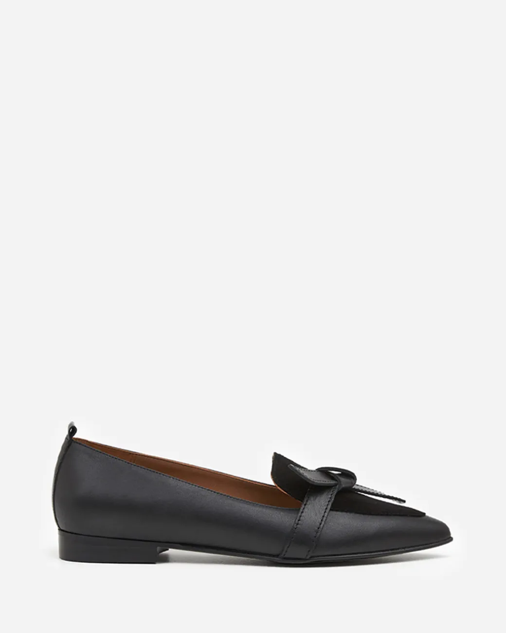 ally_leathersuede_black_0.webp Loafers^Flattered Ally Leather/Suede Black
