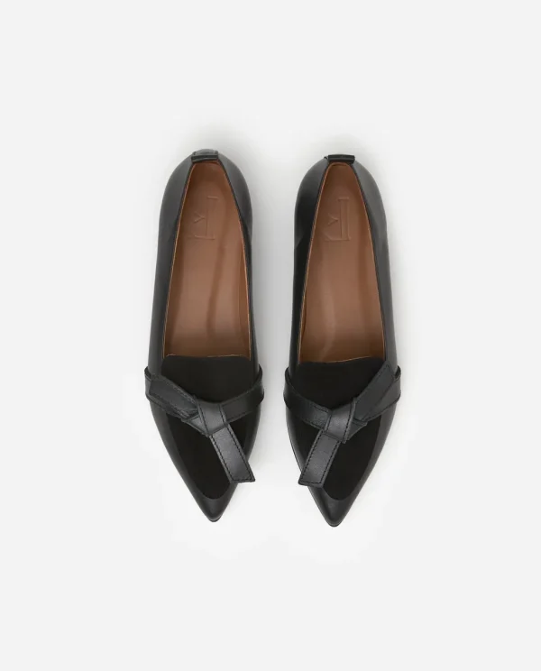 Loafers^Flattered Ally Leather/Suede Black