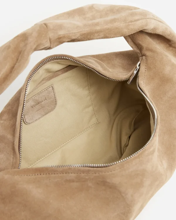 Shoulder Bags^Flattered Alva Shoulder Bag Suede Sand