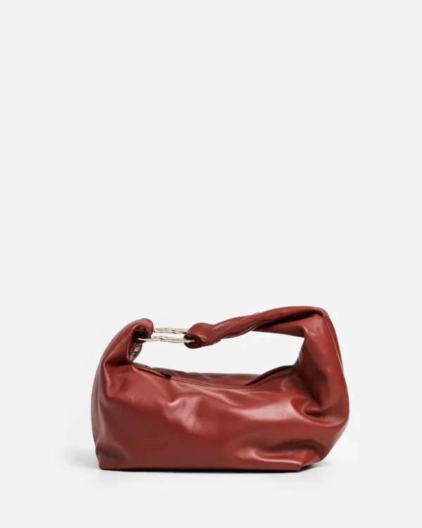 Shoulder Bags^Flattered Amanda Shoulder Bag Leather Red Brick