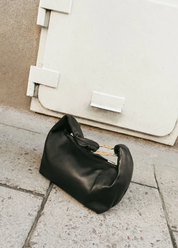 Shoulder Bags^Flattered Amanda Shoulder Bag Leather Black