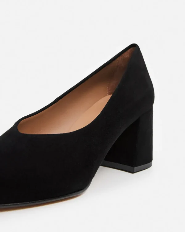 Heels^Flattered Angela Suede Black