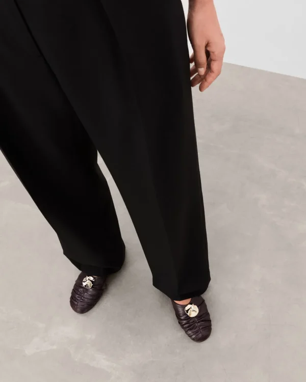 Ballet Flats^Flattered Barbro Leather Burgundy
