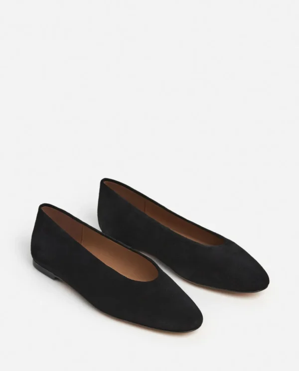 Ballet Flats^Flattered Belinda Suede Black