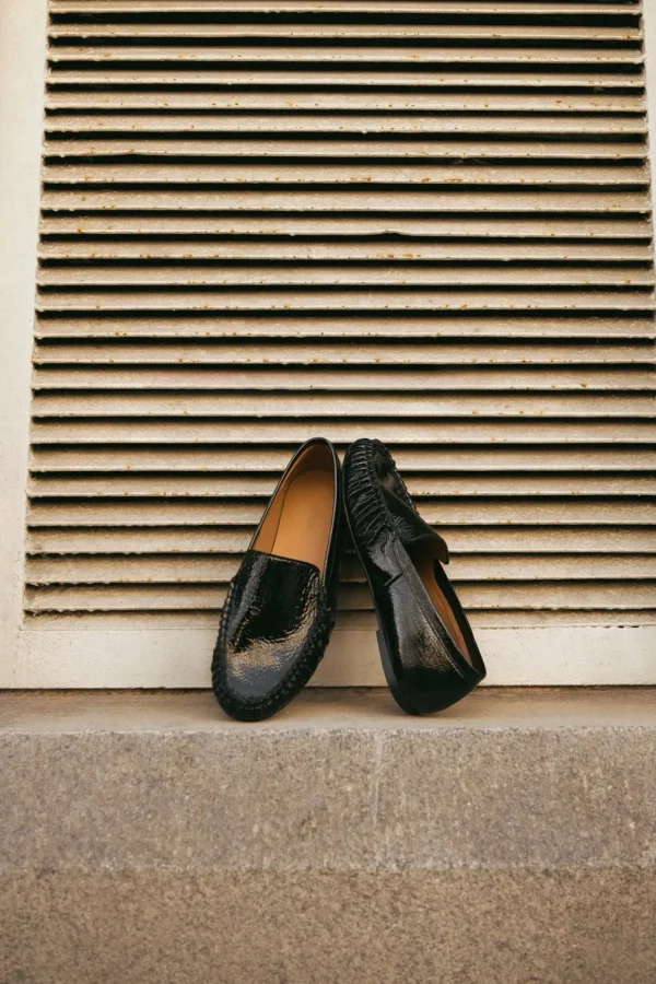 Loafers^Flattered Bess Leather Patent Black