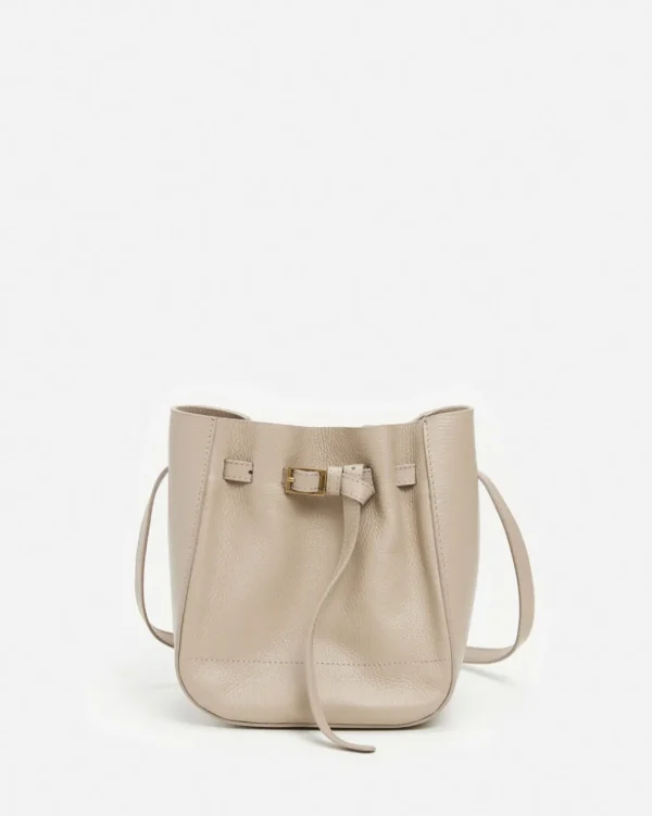Shoulder Bags | Crosshoulder Bag^Flattered Bo Mini Bucket Leather Taupe