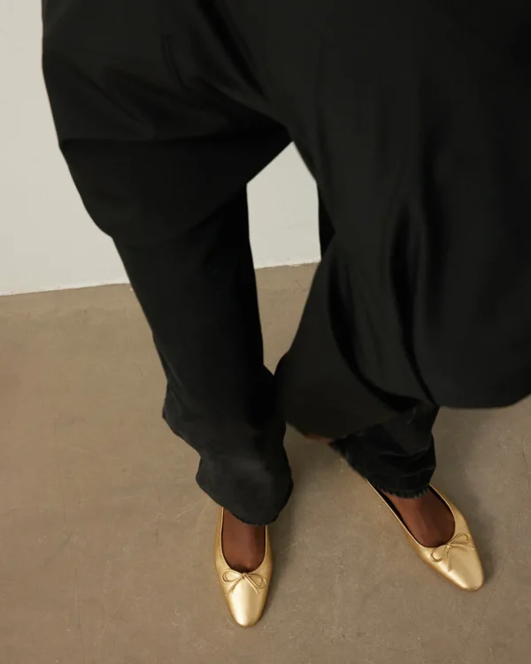 Ballet Flats^Flattered Bodil Leather Gold