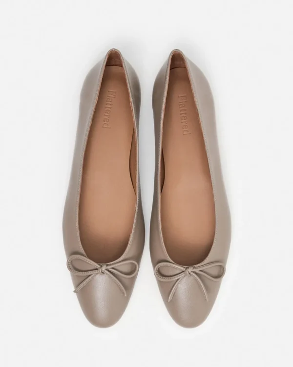 Ballet Flats^Flattered Bodil Leather Taupe