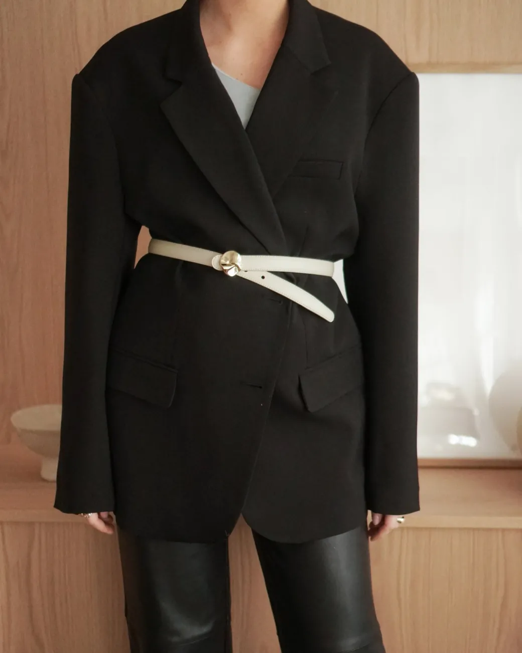 brie_belt_leather_black_4.webp Belts^Flattered Brie Belt Leather Black