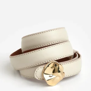 Belts^Flattered Brie Belt Leather Creme