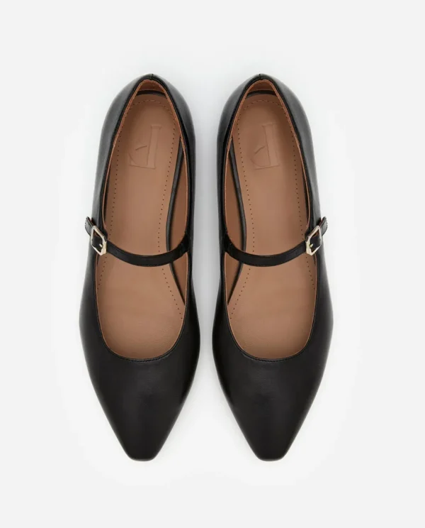 Ballet Flats^Flattered Camila Leather Black