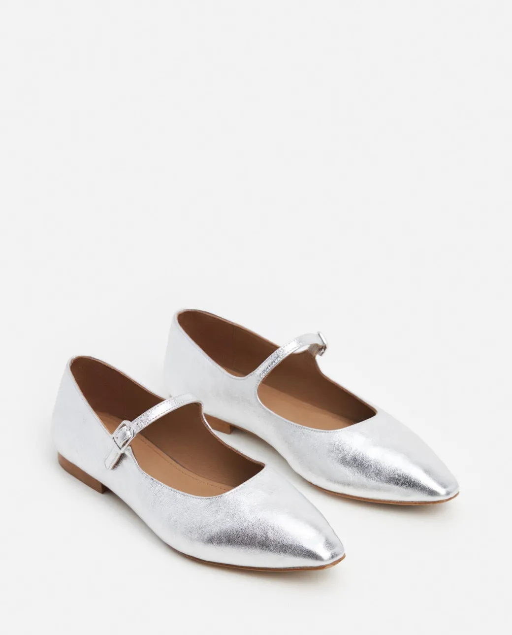 camila_leather_silver_3.webp Ballet Flats^Flattered Camila Leather Silver