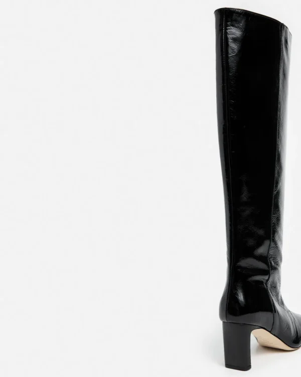 High-Shaft Boots | Boots^Flattered Carmen Leather Patent Black