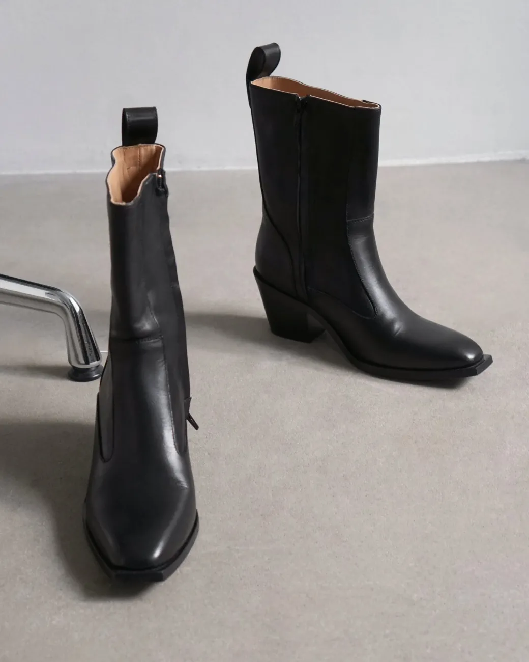cher_leather_black_4.webp Boots^Flattered Cher Leather Black