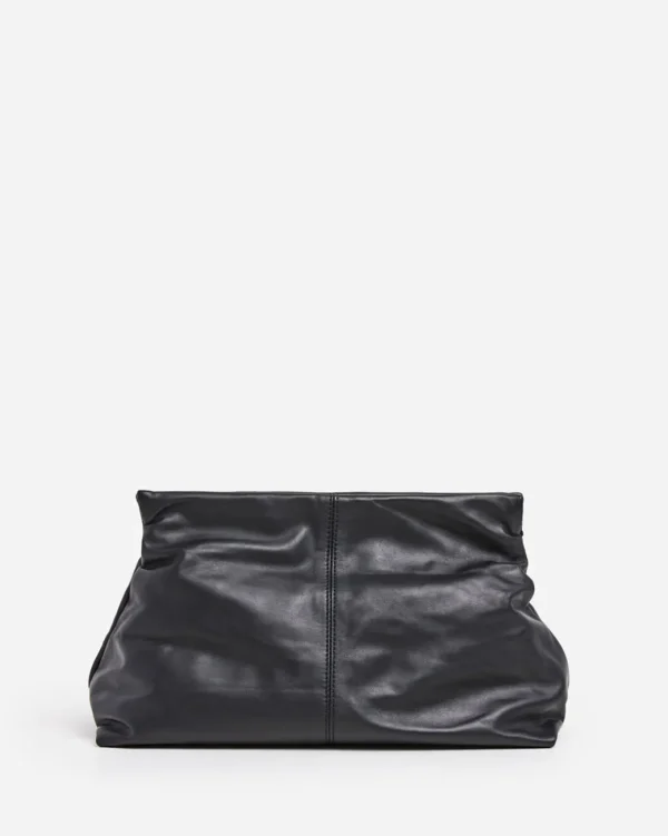 Clutch Bags^Flattered Clay Clutch Leather Black