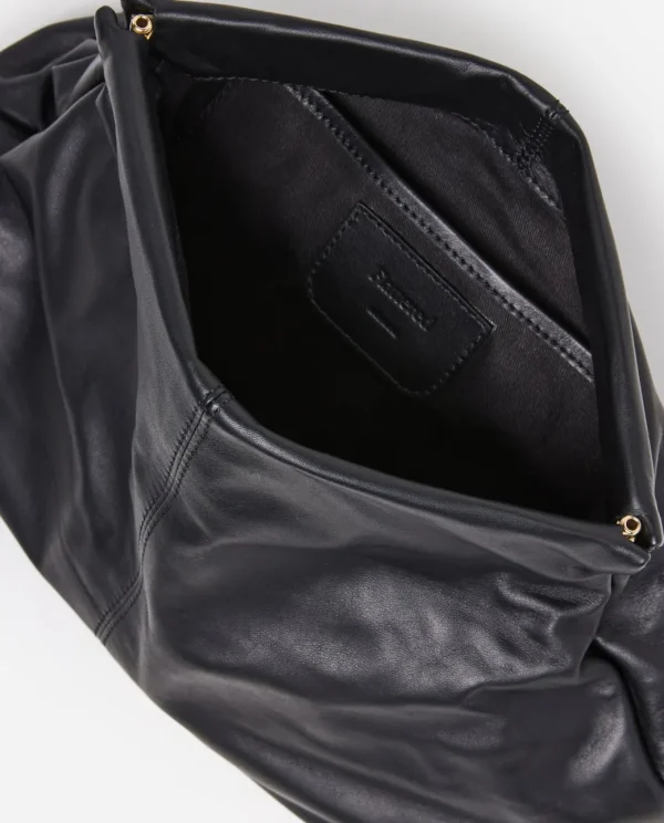 Clutch Bags^Flattered Clay Clutch Leather Black