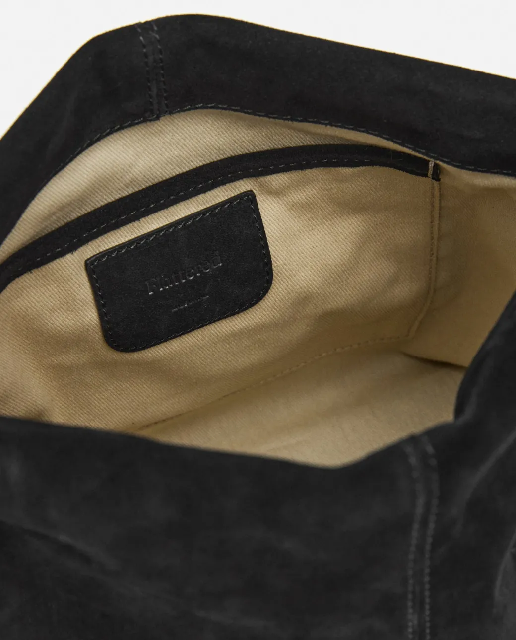 clay_clutch_suede_black_3.webp Clutch Bags^Flattered Clay Clutch Suede Black