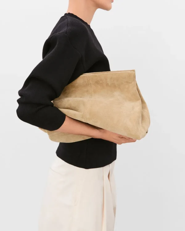 Clutch Bags^Flattered Clay Clutch Suede Sand