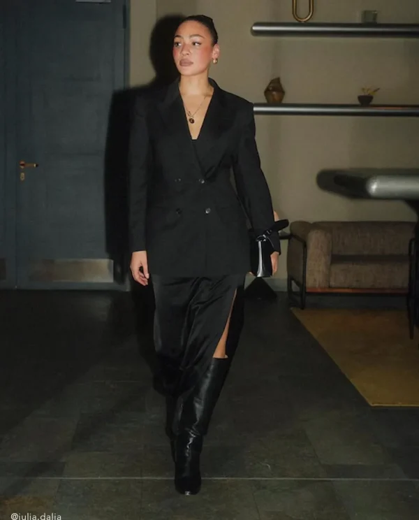 High-Shaft Boots | Boots^Flattered Colette Leather Black