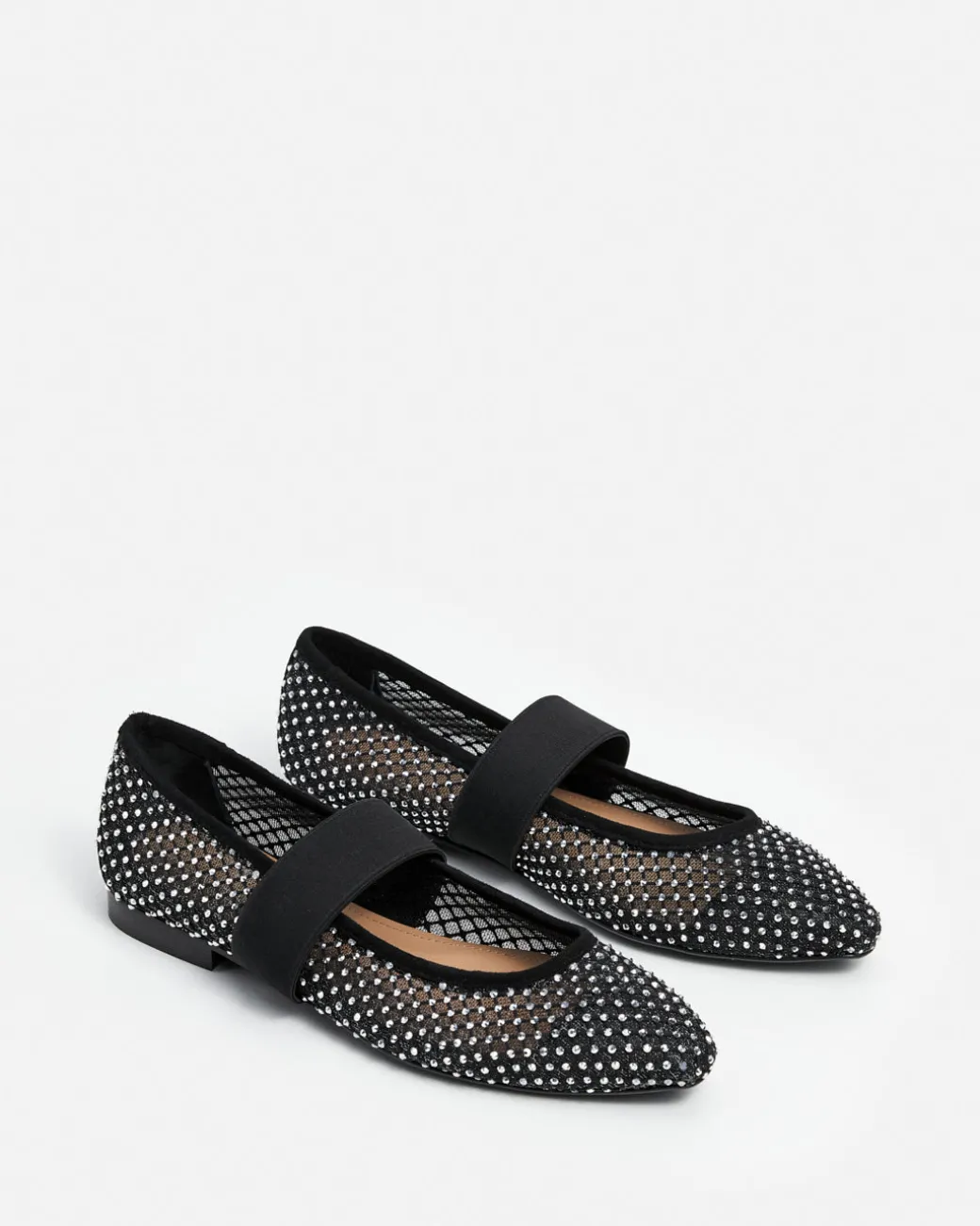 cornelia_textile_glitter__3.webp Ballet Flats^Flattered Cornelia Textile Glitter Black