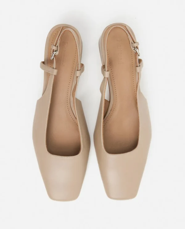 Heels^Flattered Elin Leather Beige