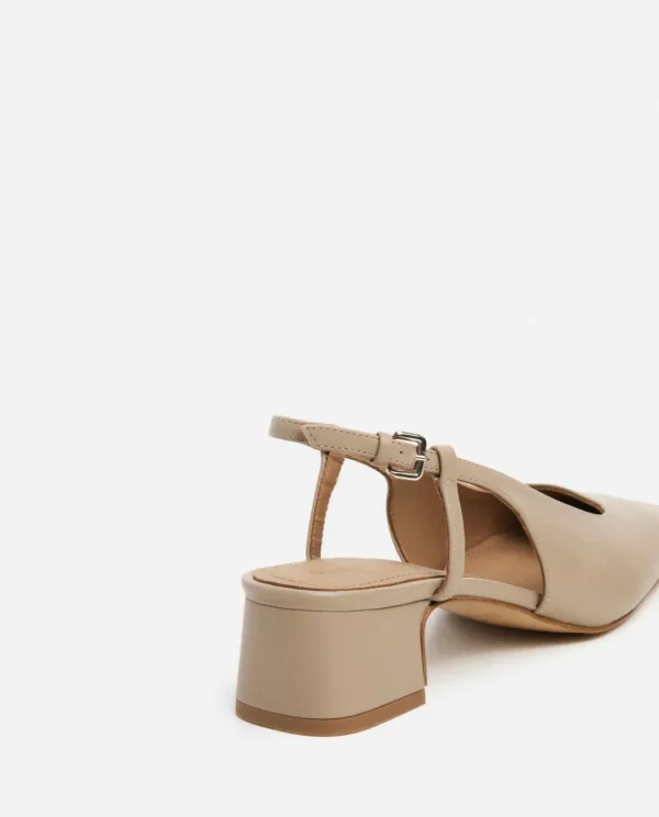 Heels^Flattered Elin Leather Beige