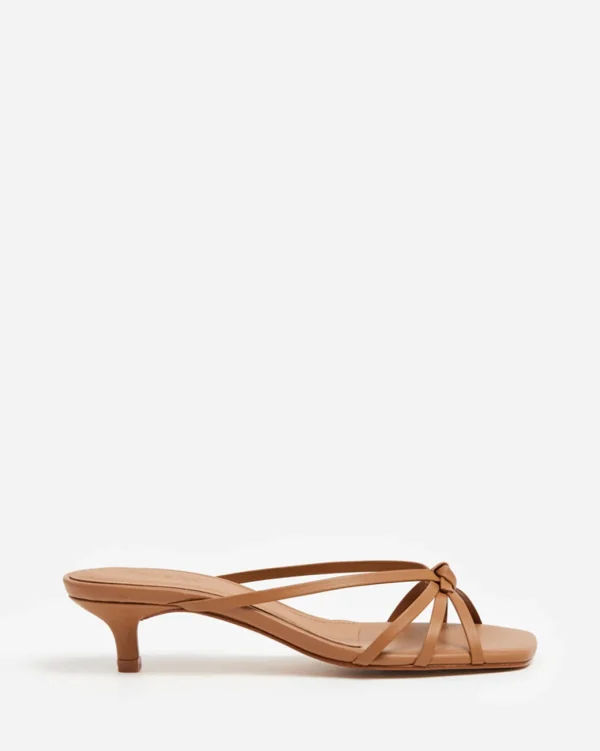 Heeled Sandals | Heels^Flattered Eunisa Leather Cognac
