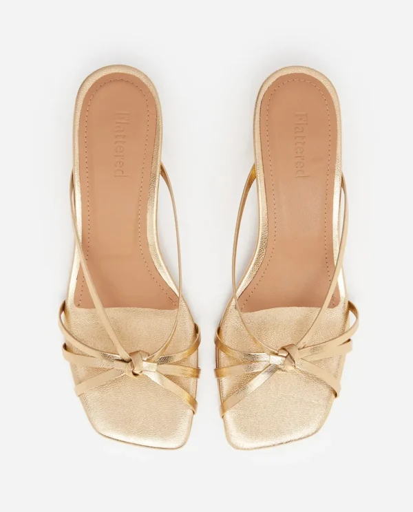 Heeled Sandals | Heels^Flattered Eunisa Leather Gold
