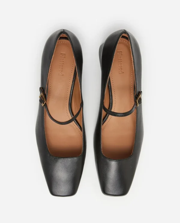 Heels^Flattered Evan Leather Black