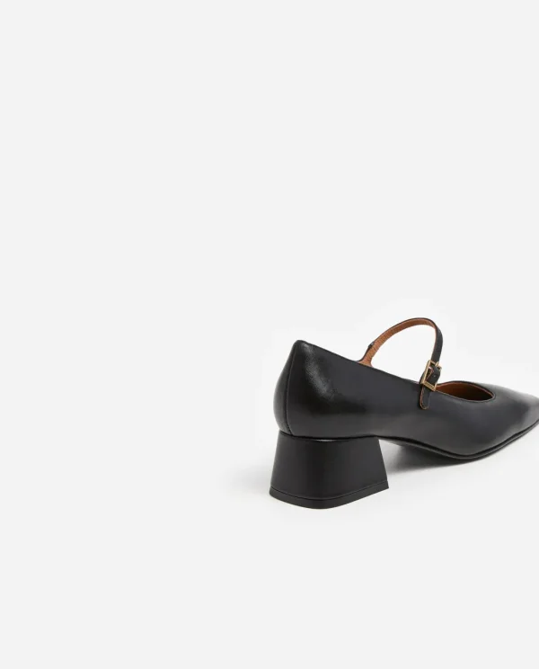 Heels^Flattered Evan Leather Black