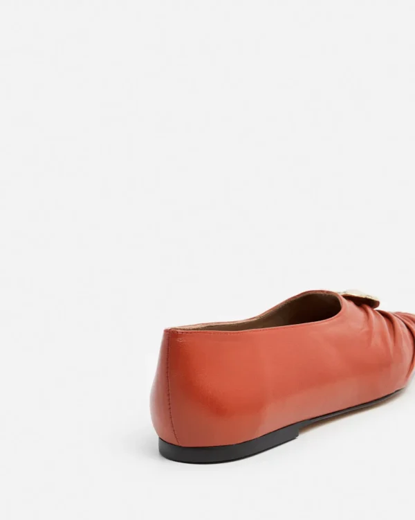 Ballet Flats^Flattered Florence Leather Red Brick