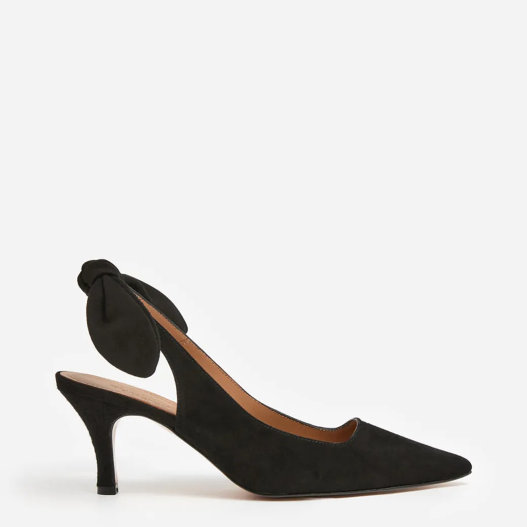 franchesca_bow_suede_blac_0.webp Heels^Flattered Franchesca Bow Suede Black