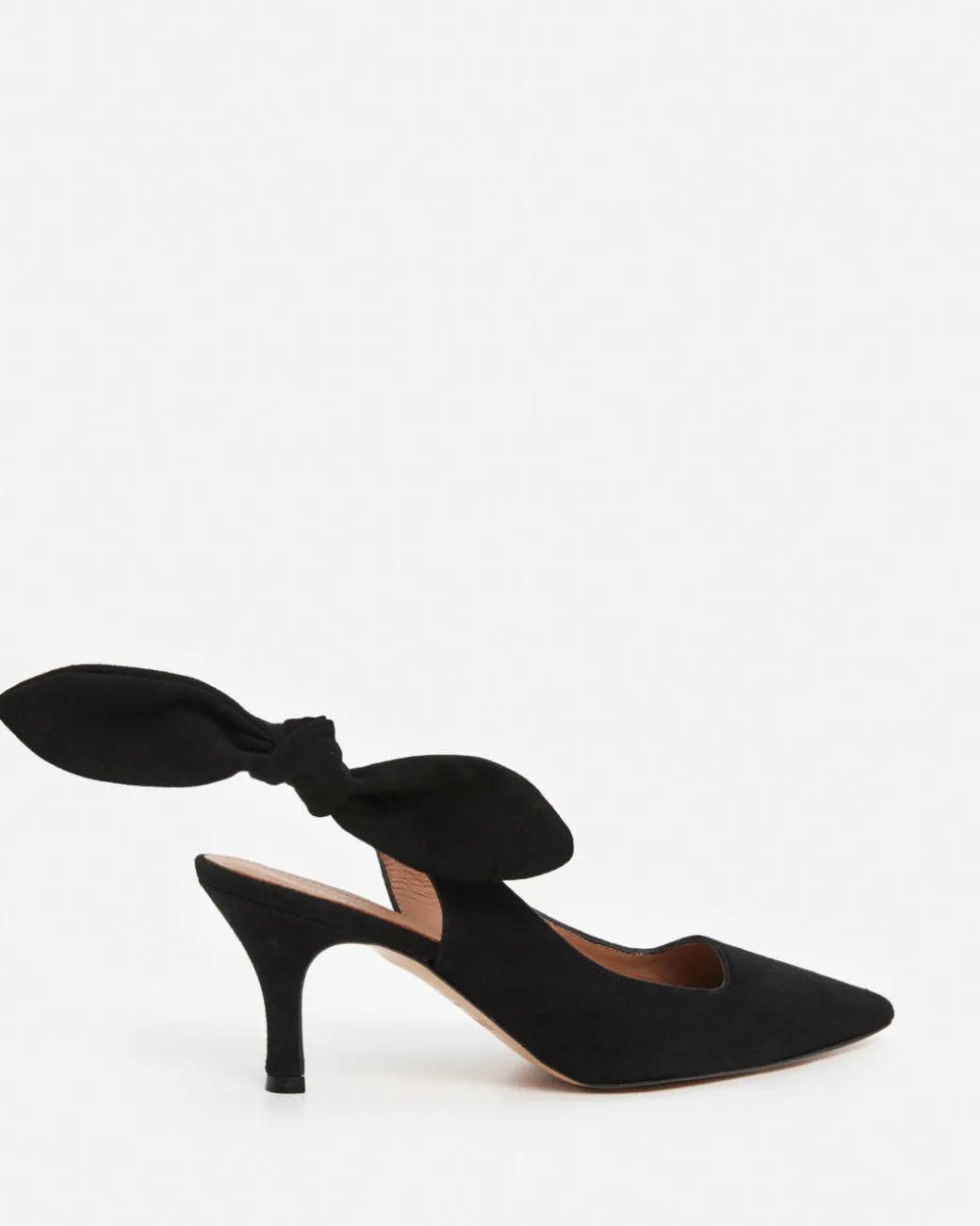 franchesca_bow_suede_blac_1.webp Heels^Flattered Franchesca Bow Suede Black