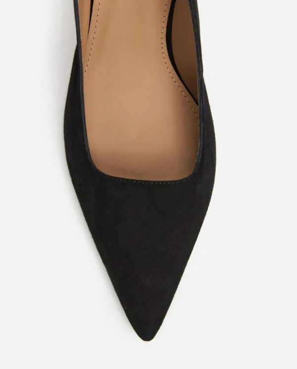 Heels^Flattered Franchesca Bow Suede Black