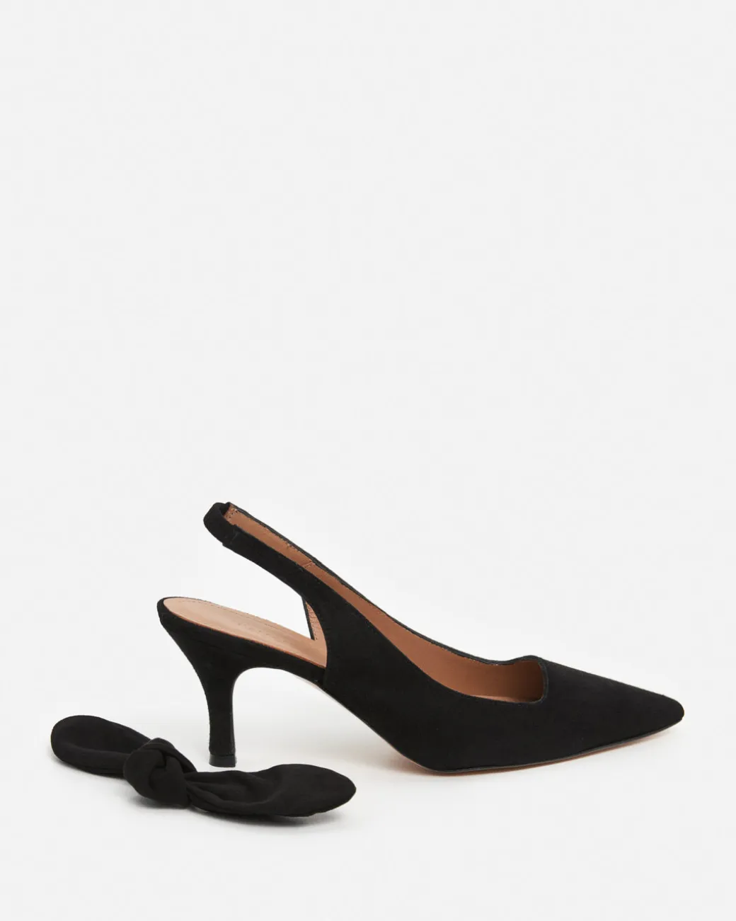franchesca_bow_suede_blac_4.webp Heels^Flattered Franchesca Bow Suede Black