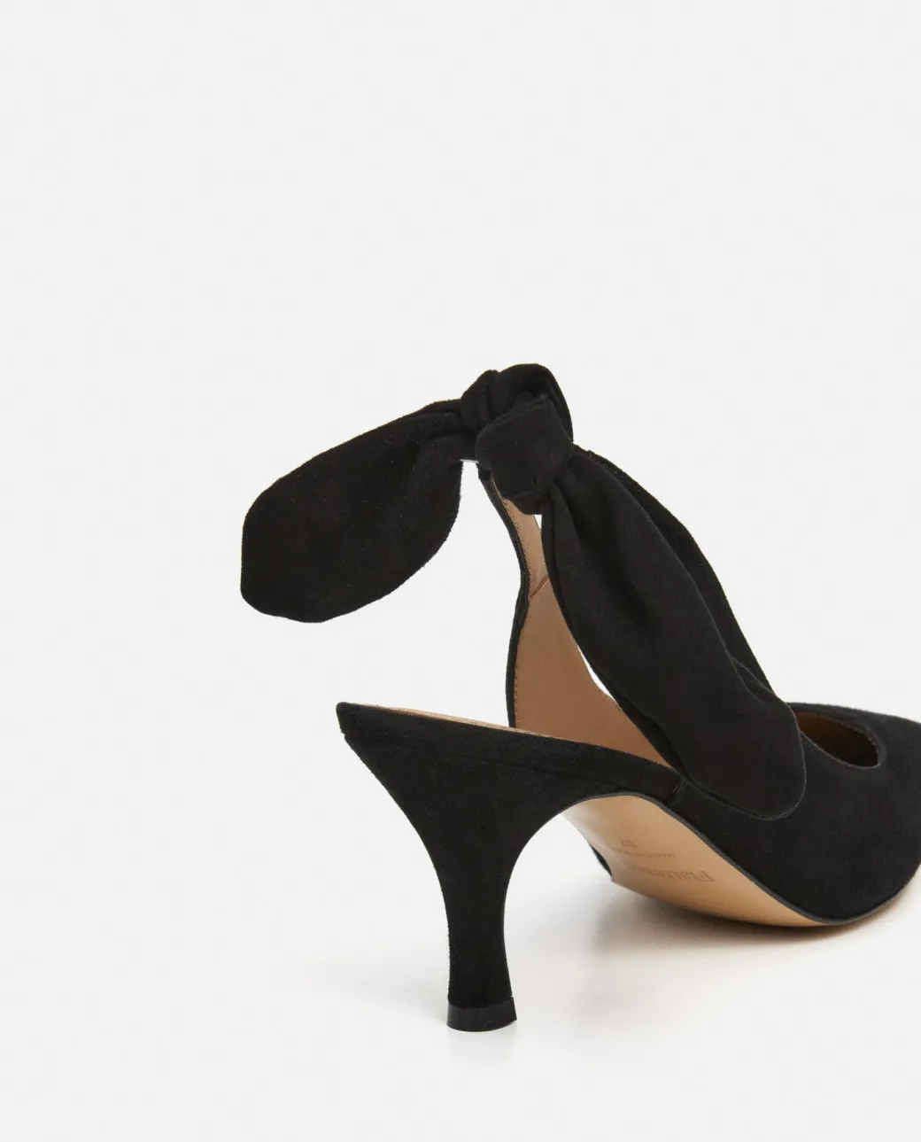 franchesca_bow_suede_blac_6.webp Heels^Flattered Franchesca Bow Suede Black