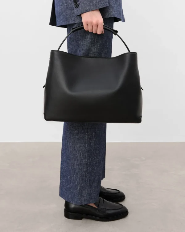 Top Handle Bags | Tote Bags^Flattered Harper Grande Handbag Leather Black