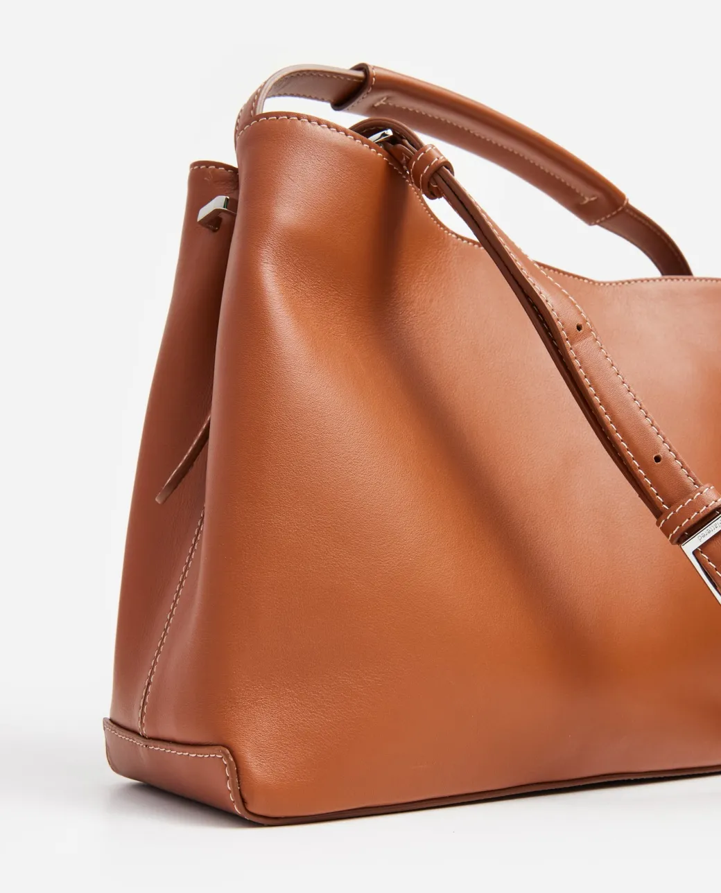 harper_grande_handbag_lea_4.webp Top Handle Bags | Tote Bags^Flattered Harper Grande Handbag Leather Cognac