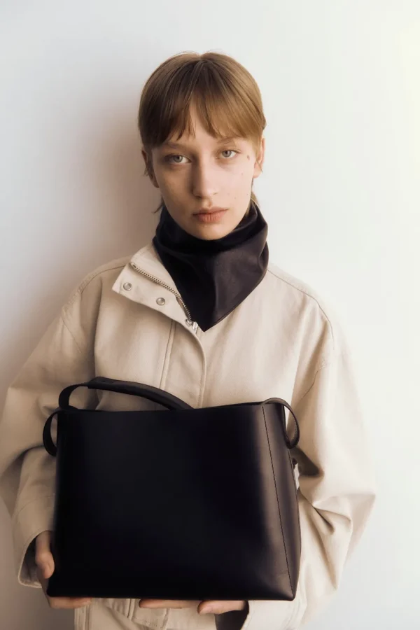 Top Handle Bags | Tote Bags^Flattered Hedda Grande Handbag Leather Black