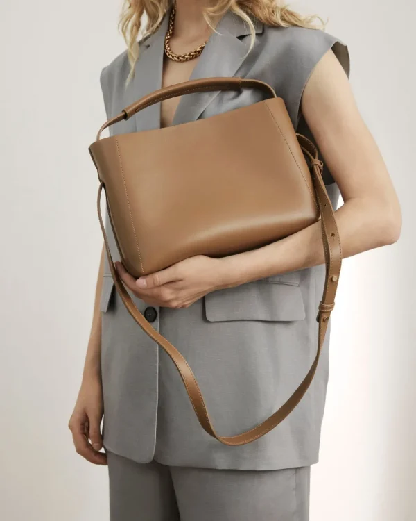 Top Handle Bags | Shoulder Bags^Flattered Hedda Midi Handbag Leather Nut