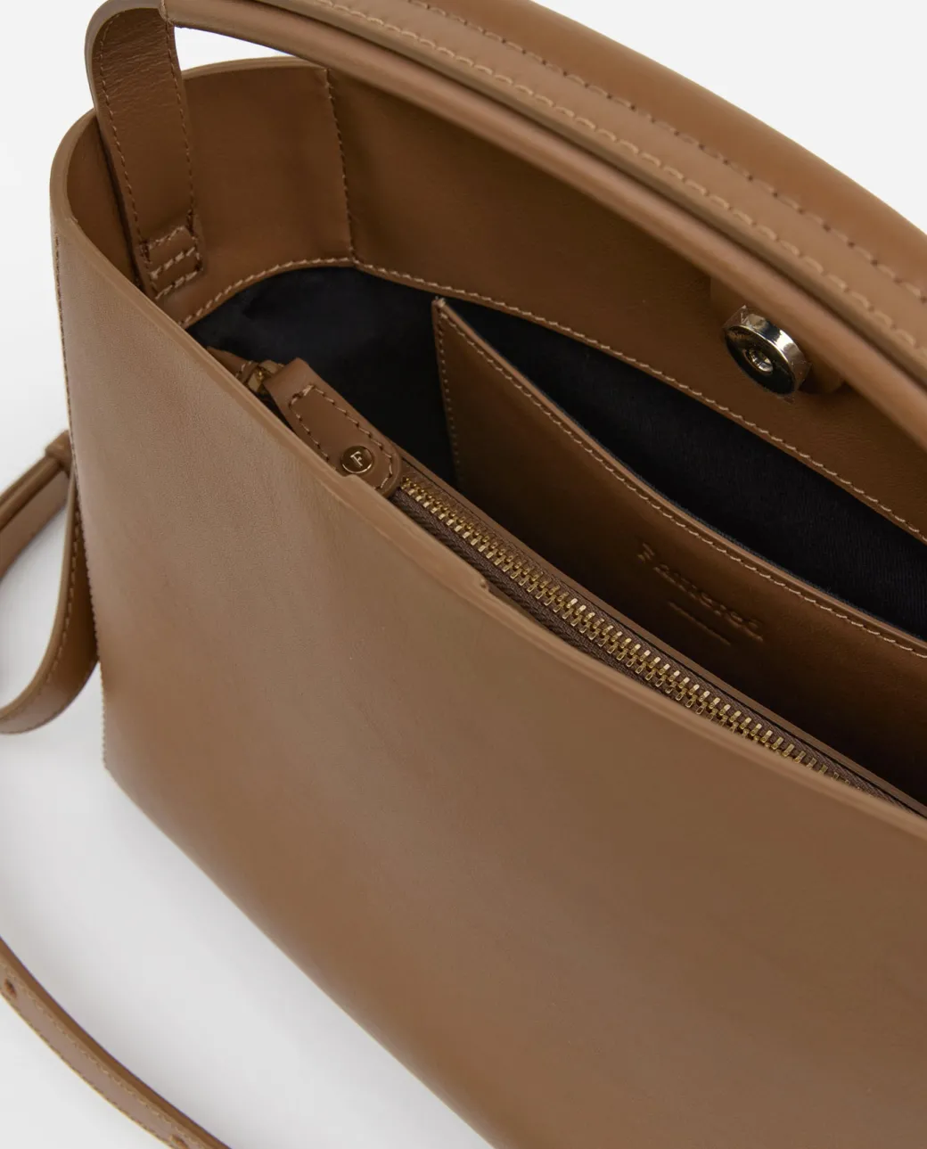 hedda_midi_handbag_leathe_5-2.webp Top Handle Bags | Shoulder Bags^Flattered Hedda Midi Handbag Leather Nut