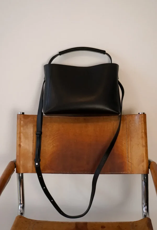 Top Handle Bags | Shoulder Bags^Flattered Hedda Midi Handbag Leather Black