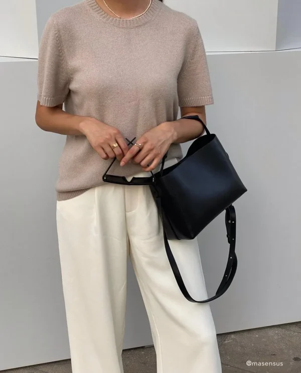 Top Handle Bags | Shoulder Bags^Flattered Hedda Midi Handbag Leather Black
