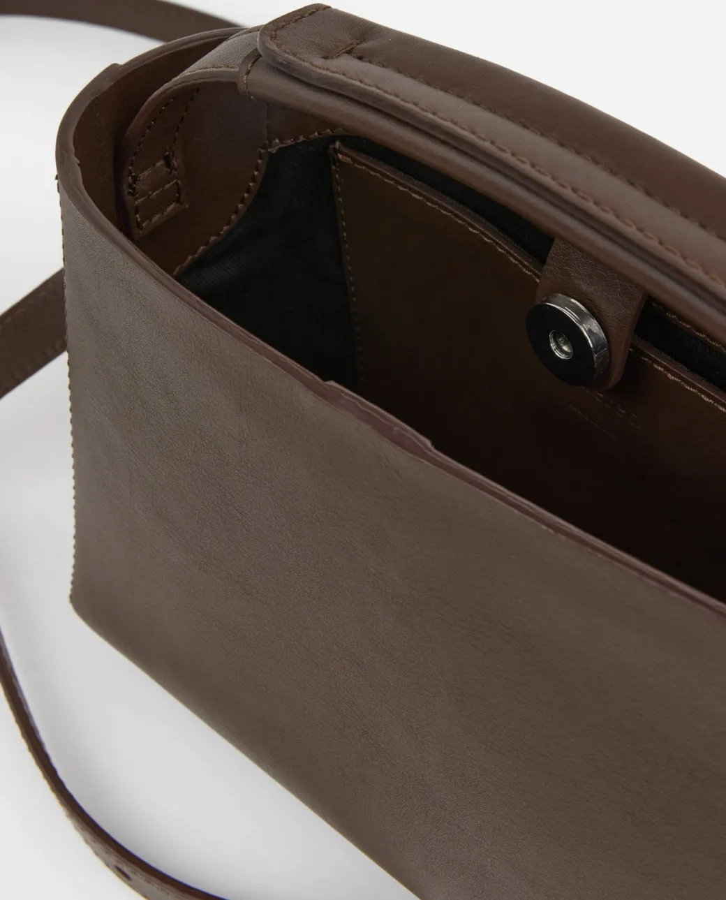 hedda_mini_handbag_leathe_4-2.webp Top Handle Bags | Shoulder Bags^Flattered Hedda Mini Handbag Leather Chocolate
