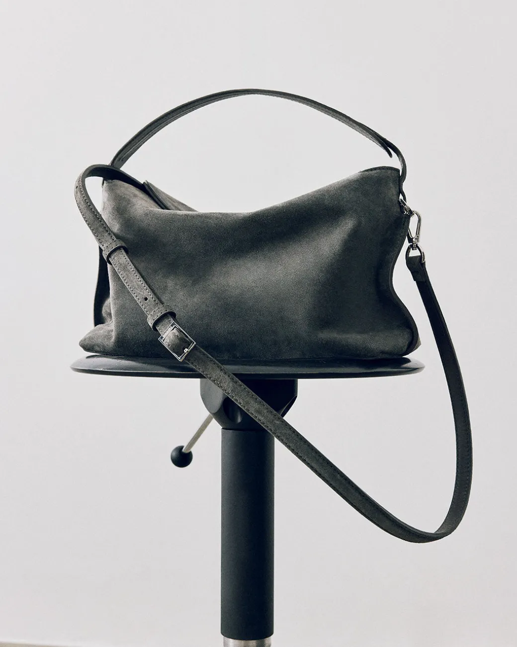 hera_handbag_suede_grey_7.webp Shoulder Bags | Top Handle Bags^Flattered Hera Handbag Suede Grey