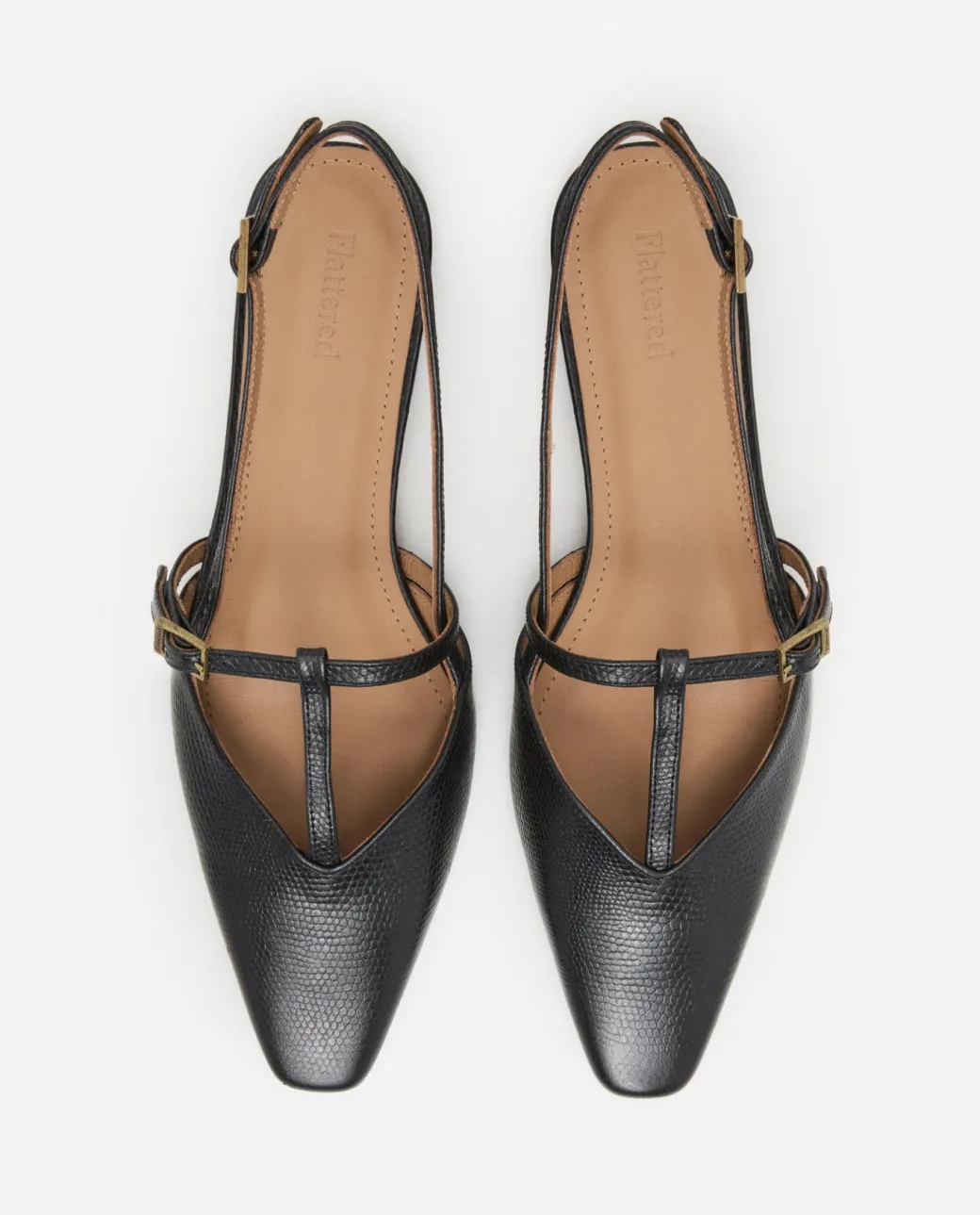 josefin_lizzard_leather_b_2.webp Sandals^Flattered Josefin Lizzard Leather Black