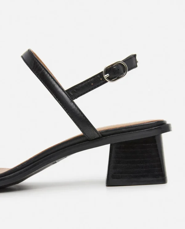 Heeled Sandals | Heels^Flattered Juno Leather Black