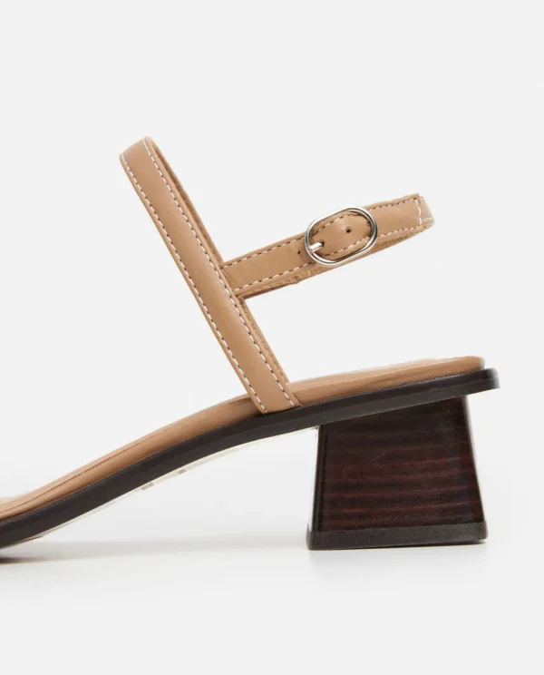 Heels | Heeled Sandals^Flattered Juno Leather Cognac